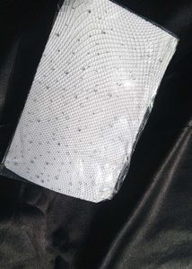Rhinestone white fishnet Stocking