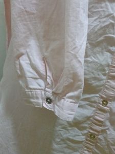 Pink Button-Down Tunic