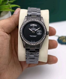 Rolex Watch - Black Diamond Bezel