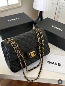 CHANEL FLAP BAG**WITH BRAND CARD**WITH DUSTCOVER