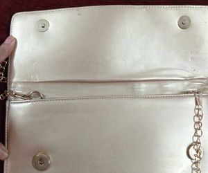 Elegant Gold Clutch with Chain