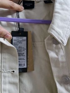 Vero moda Cream Denim Jacket