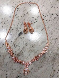 Boho Multi-Color Stone Necklace &amp; Earring Set