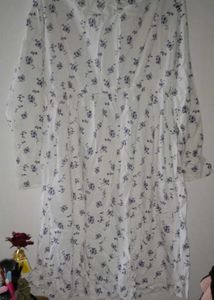 White Floral one piece dress