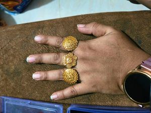 Gold Tone Ethnic Earrings Pack of 3