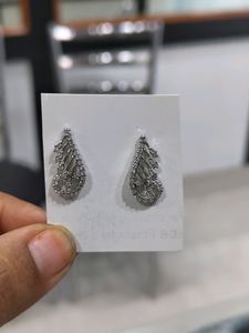 Silver Earrings Wth Hallmark