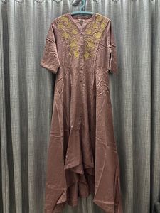 Vark by WESTSIDE S Elegant Dusty Rose Embroid