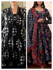 Beautiful Anarkali Floral print Suit
