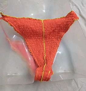 ⚛️ Orange Smocked Bikini Bottom