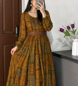 Elegant Printed Maxi Dress