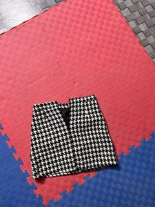 Houndstooth Mini Skirt