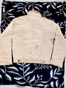 Classic Cream Denim Jacket