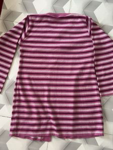 Striped Knit Cardigan