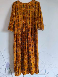 Yellow Ethnic Printed Kurta