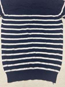 Navy &amp; White Striped Sweater