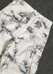 Bershka Tie-Dye Cargo Pants