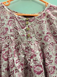 Floral Print Kurta