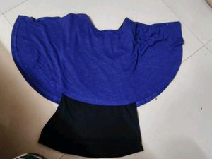 Blue &amp; Black Stylish Top