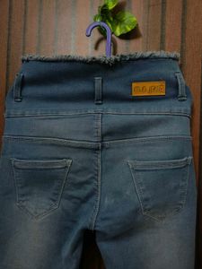 Distressed High-Waist Jeans (Pair)