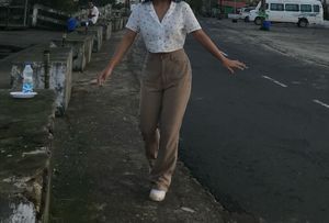 Cherry Print Crop Top