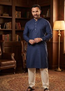 Navy blue Kurta for men