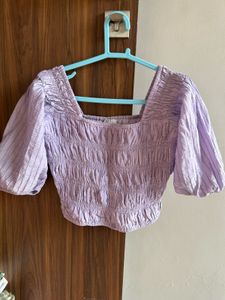 Lavender crop top