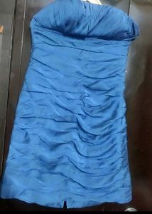 Sea🌊 Blue Off Shoulder Dress For 32 Bust
