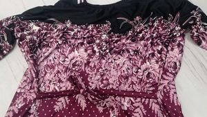 Elegant Floral Print Midi Dress