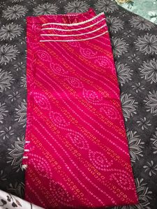 Vibrant Pink Bandhani Kurta