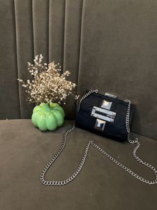 Authentic Guess Black Clutch Bag