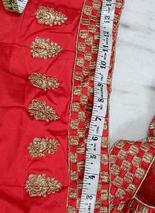 Stunning Red Embroidered Lehenga Choli