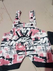 Cute Baby Girls Overalls Set