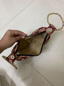 Designer Embroidered Clutch Bag