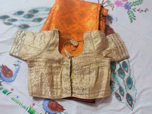 beautiful festivae saree with blouse