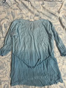 Light Blue Embroidered Kurta