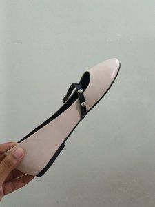 SHEIN White Mary Jane Flats