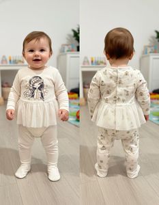 Cute Baby Romper with Character Print