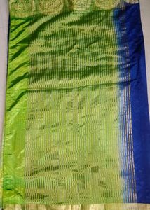 Blue And Green Soft Saree
