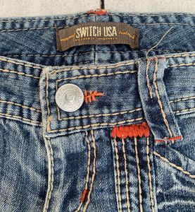 Y2K Flare Blue Denim Washed Jeans