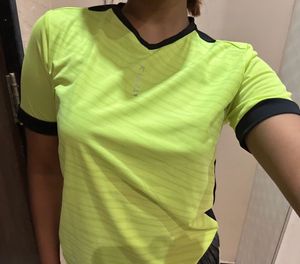 Kipsta Neon Green Athletic T-Shirt