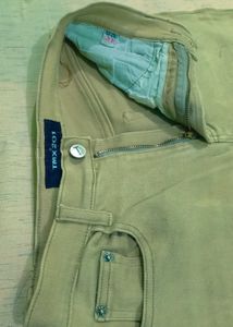 Beige Bootcut Jeans
