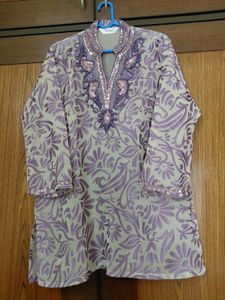 Embellished Chiffon sheer ethnic top