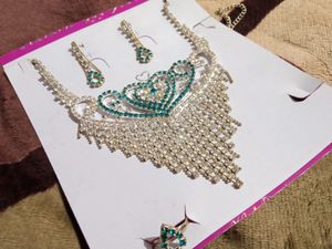Party Wear Diamond Necklace Set