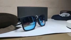 Polarized Sunglasses with Blue Lenses