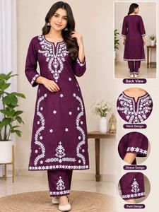 Elegant Embroidered Kurta Set
