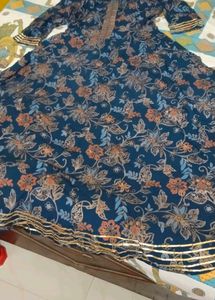 Floral Print Anarkali Kurta