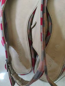 Slingback Flats with Bow Accent