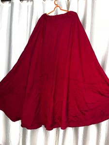 Women Solid Flared Skirt