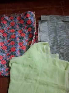 Floral & Striped Fabric Bundle