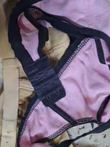 Pink and Black Garter Belt 2 bra